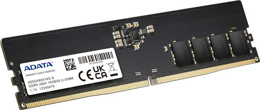 Memorie ADATA DDR5, 16 GB, 4800 MHz, CL40, AD5U480016G-S