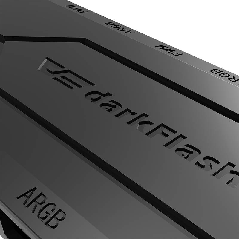Kontrollues ventilatorësh DarkFlash RC2, PWM dhe ARGB, sinkronizim 5V 3 Pin, i zi