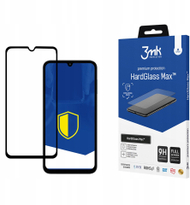 Xham mbrojtës 3MK HardGlass Max për Samsung Galaxy M15 5G, mbulim i plotë, 9H, i zi
