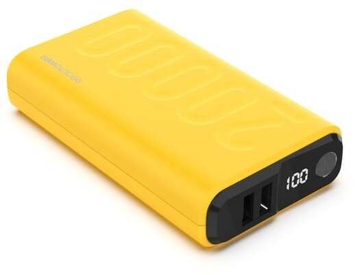Power bank RealPower PB-20000, 20000mAh, 22.5W, i verdhë