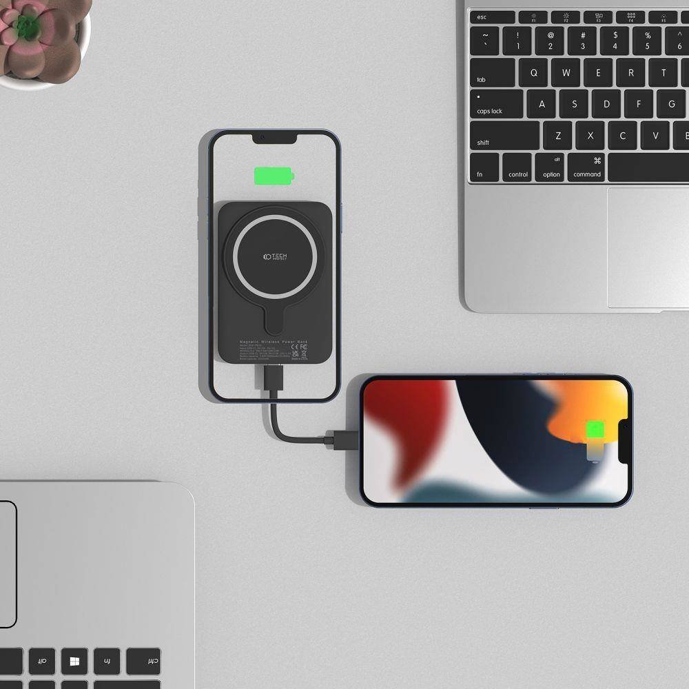 Powerbank Tech-Protect PB10 LifeMag, 5000mAh, MagSafe, i zi