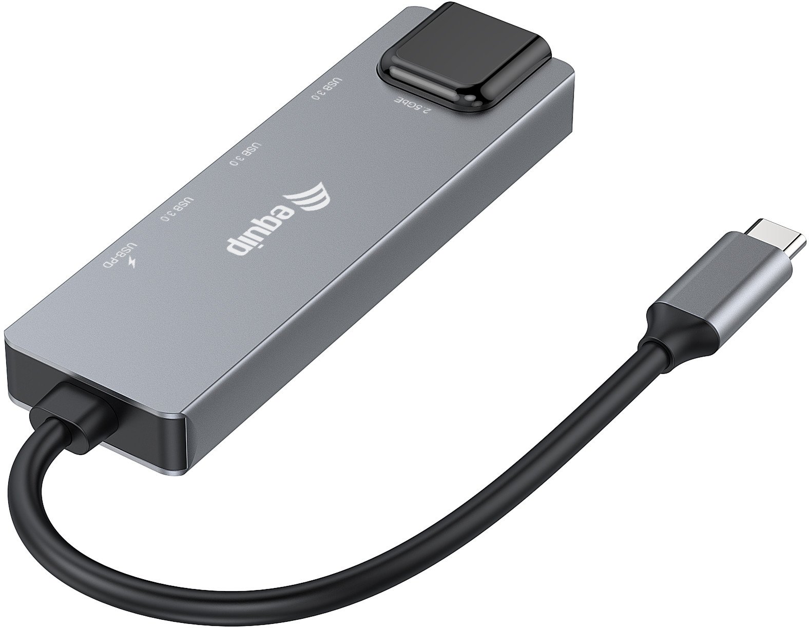 Adaptues rrjeti Equip USB C në RJ45, 2.5 Gbps, USB 3.2, gri