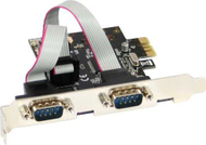 Kartë zgjeruese InLine PCIe x1 76619C, 2x port serik RS-232 DB9