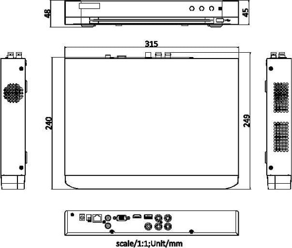 Videorekorder DVR Hikvision IDS-7204HQHI-M1/XT, 4 kanale, AcuSense