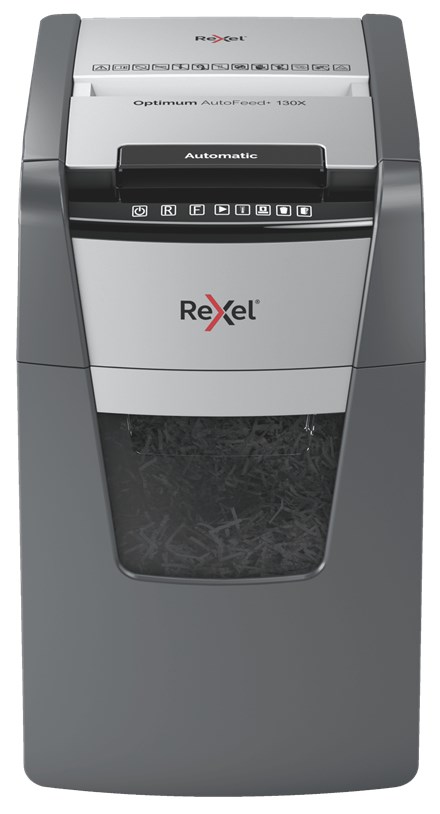 Makinë shkatërrimi dokumentesh Rexel AutoFeed+ 130X, P-4, 44L, gri