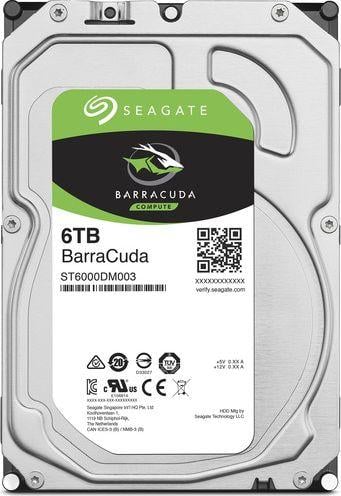 Disk HDD Seagate BarraCuda, 6TB, 3.5" SATA III