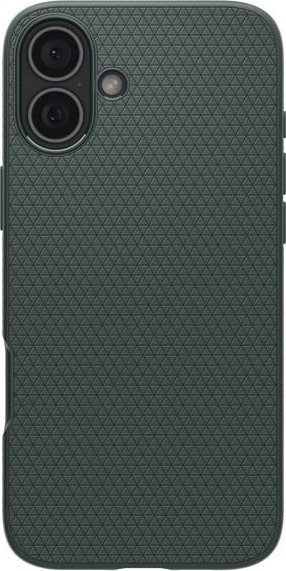 Mbulesë telefoni Spigen Liquid Air për iPhone 16, TPU fleksibël, Air Cushion, jeshile Abyss