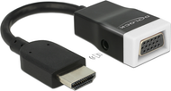 Delock адаптер AV HDMI - D-Sub (VGA) + приклучок, 3,5 мм, црн
