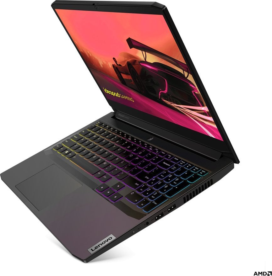 Лаптоп Lenovo IdeaPad Gaming, 15.6" 144 Hz, AMD Ryzen 5 5500H, 16 GB RAM, 512 GB SSD, Nvidia GeForce RTX 2050