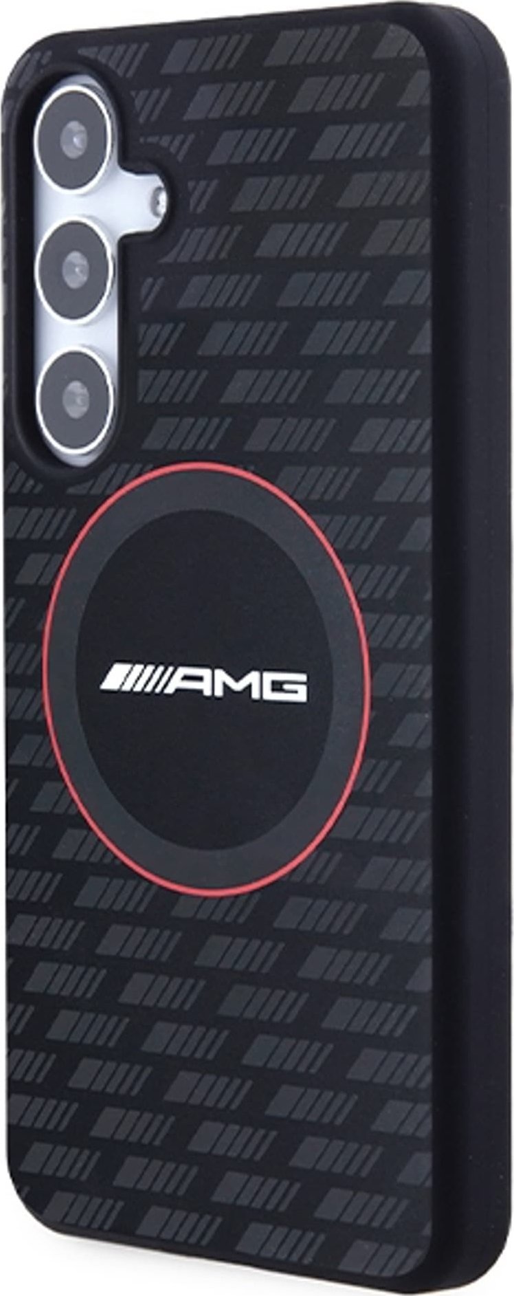 Mbulesë telefoni Mercedes AMG, silikon karbon, MagSafe, për Samsung Galaxy S24, e zezë