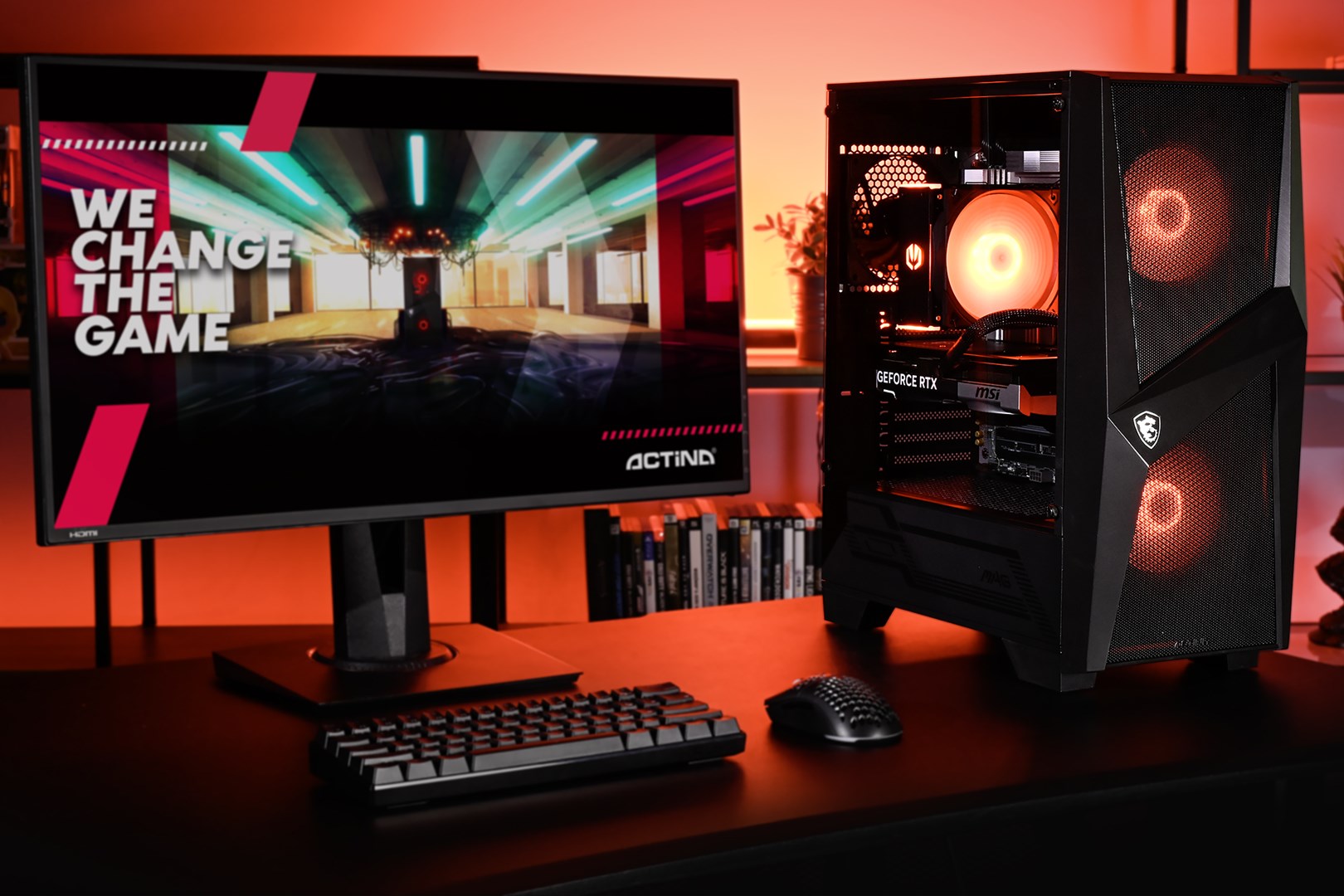 PC gaming Actina 5901443421603, Ryzen 7 8700F, 32GB RAM, 1TB SSD, RTX 5070 Ti, i zi
