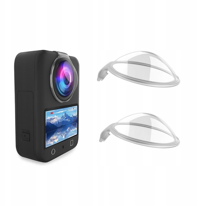 Kapak mbrojtës lente PULUZ PU777T për DJI Osmo 360, set 2 copë, transparent
