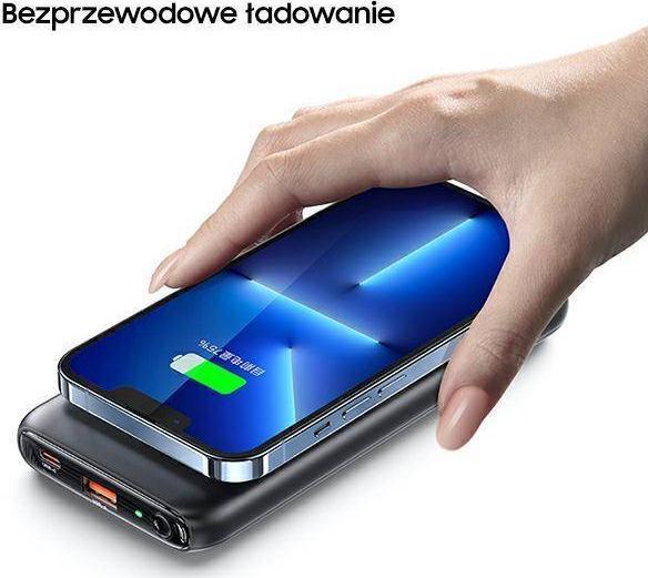 Powerbank Usams PB62, 10000mAh, 22.5W PD, blu e errët
