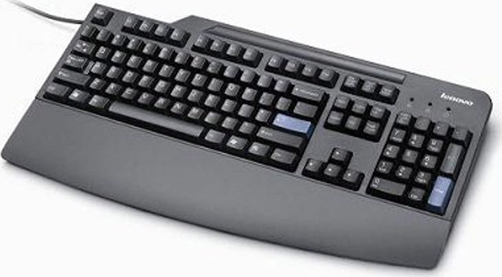 Tastierë Lenovo, me kabllo, UK, e zezë