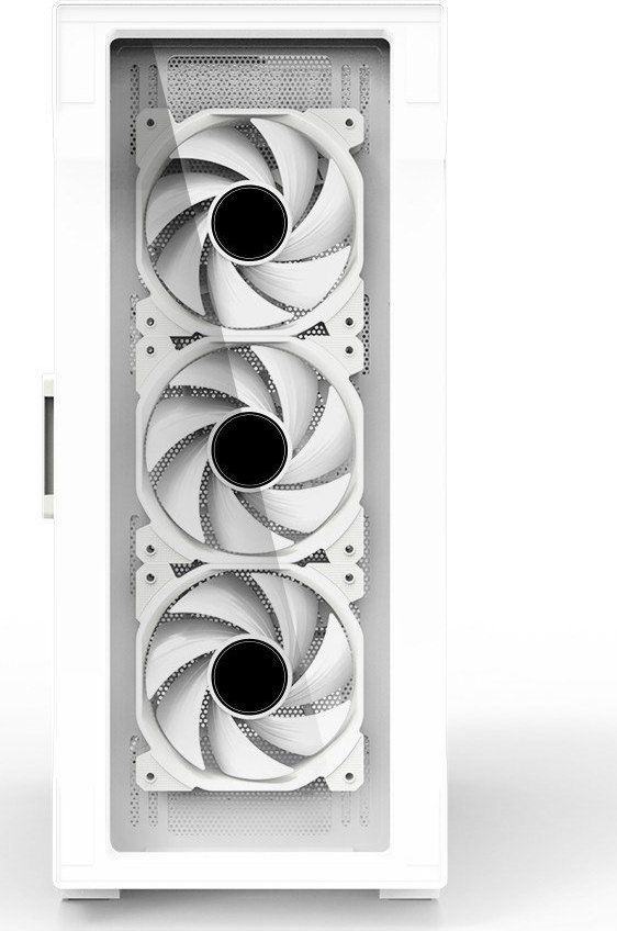 Kasë Zalman i3 Neo TG, e bardhë, Midi Tower