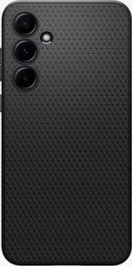 Kopertinë Spigen Liquid Air për Samsung Galaxy A55, TPU fleksibël, rezistente ndaj goditjeve, e zezë matte