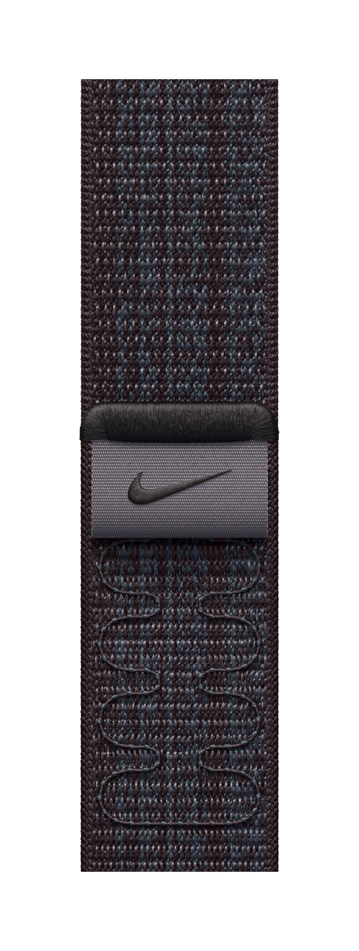 Apple Watch 41mm Nike Band, Black/Blue Nike Sport Loop