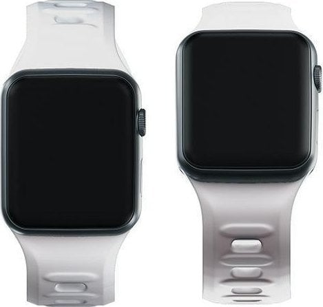 Rrip ore 3mk Silicone për Apple Watch, 38/40/41 mm, silikon hipoalergjik, i bardhë