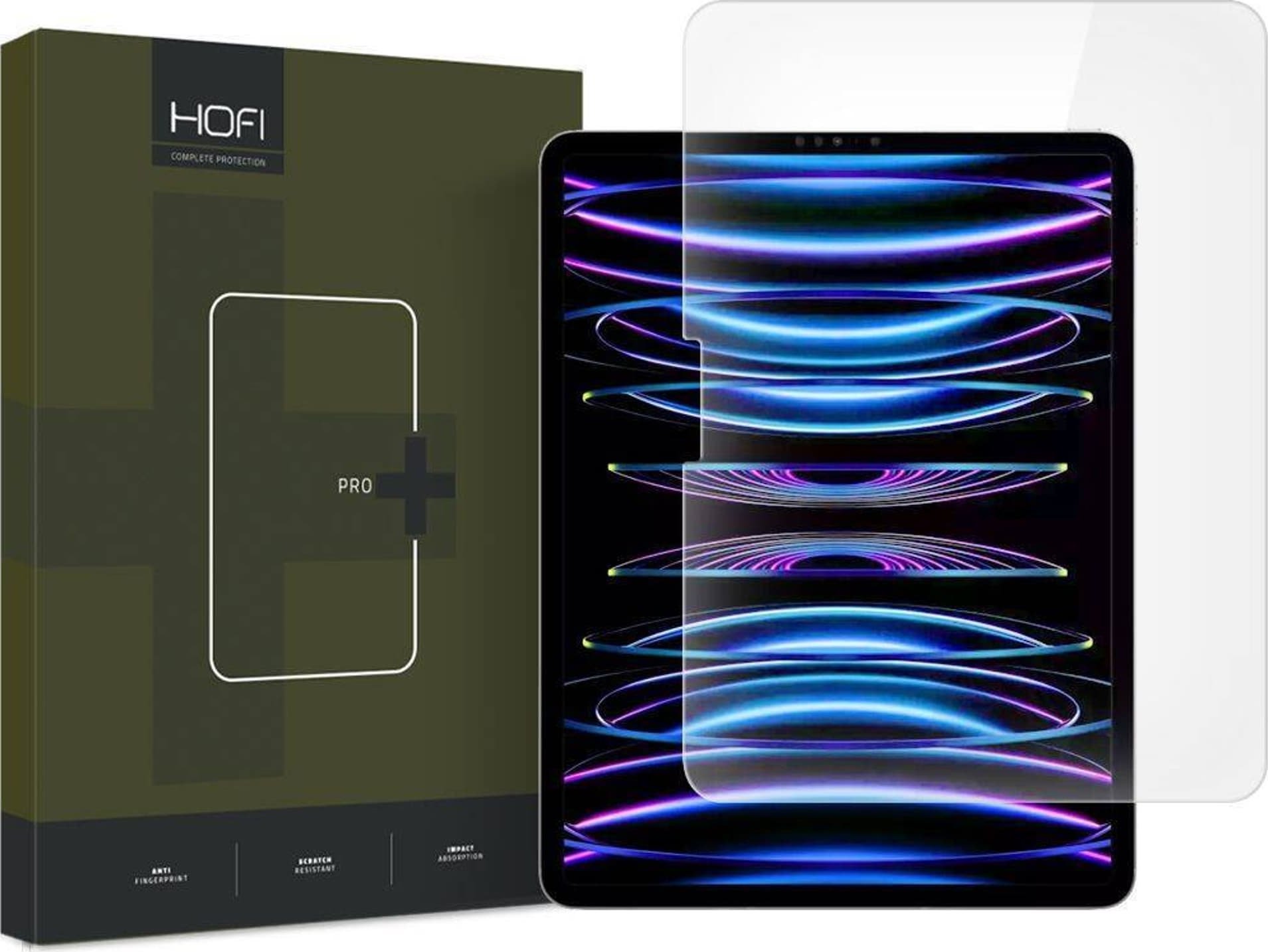 Mbrojtëse ekrani Hofi Glass Pro+ për iPad Pro 11" 5th Gen 2024, xham i temperuar 9H, transparente
