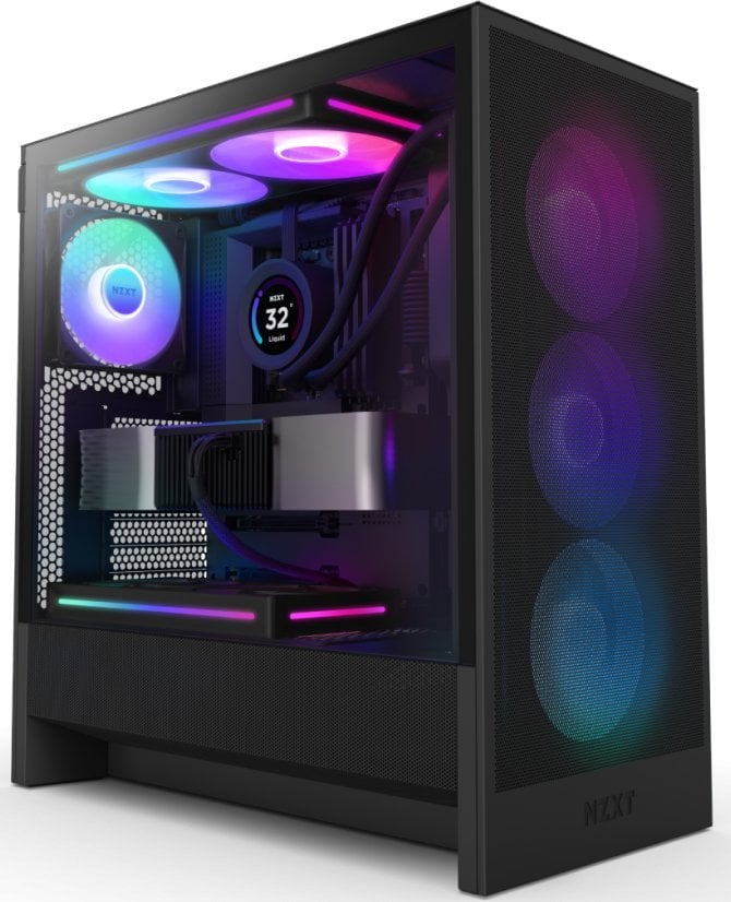 Kasë NZXT H5 Flow RGB (2024), e zezë