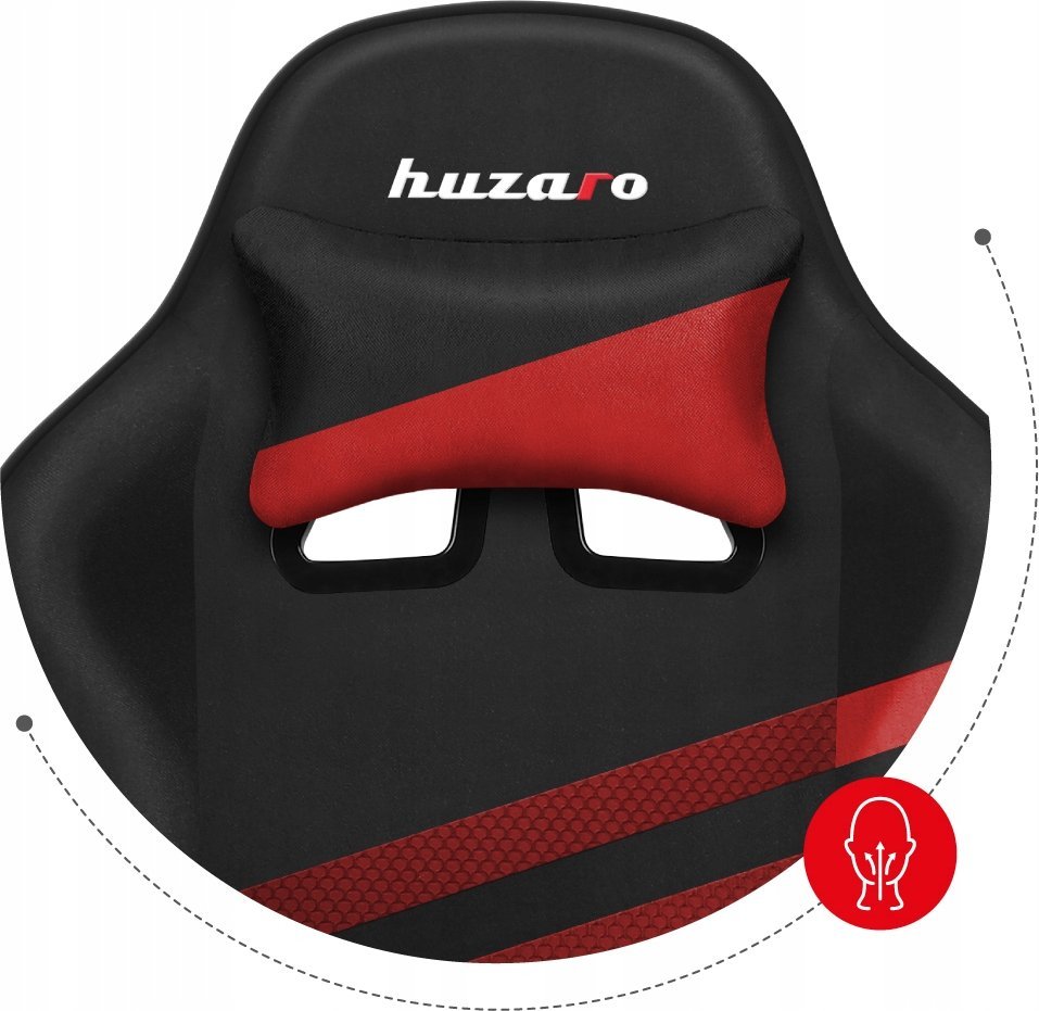 Karrige gaming Huzaro Force 4.4, rrjetë mesh, mekanizëm Tilt, e zezë me të kuqe