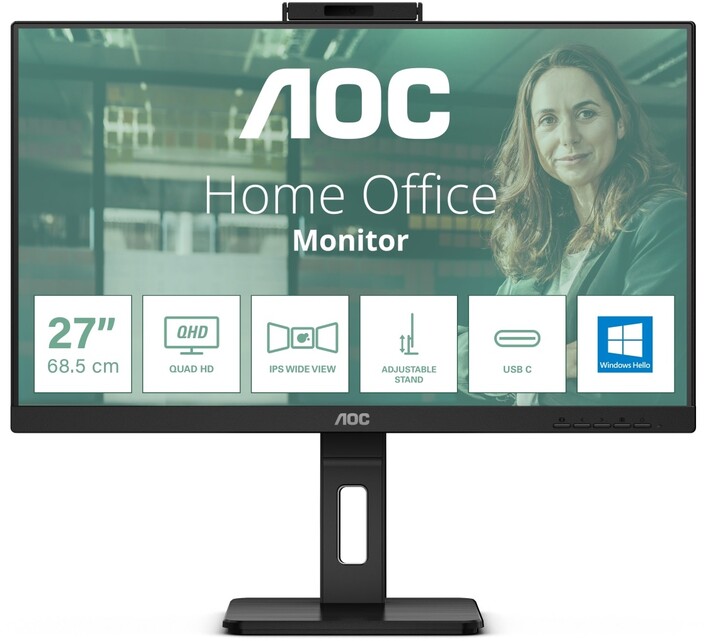 Monitor AOC Q27P3QW - LED, 27", QHD, i zi