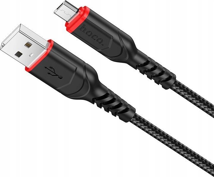 Kabllo USB A në Micro USB Hoco X59, 3 m, 2.4A, e zezë