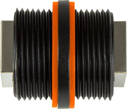 Мрежен конектор LogiLink NP0081, 2x RJ45, IP67, црн