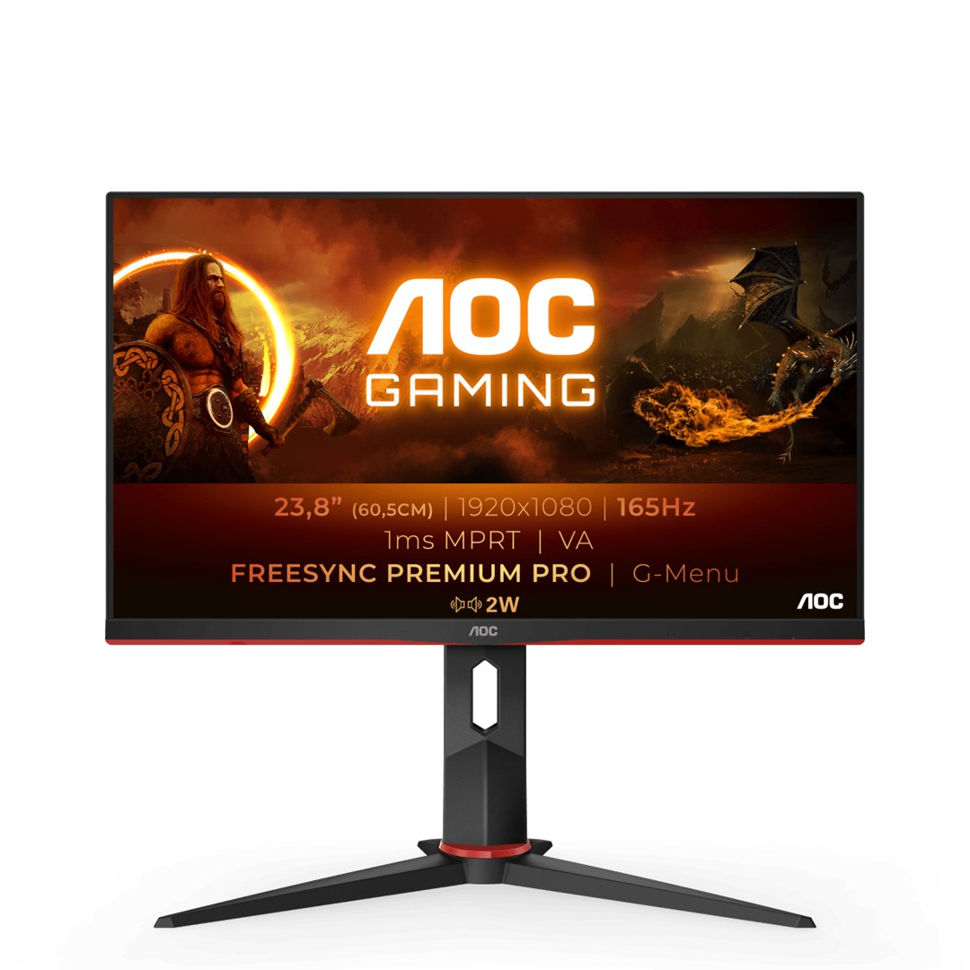Monitor AOC 24G2SAE/BK, 23.8", 1920 x 1080, Full HD, 165 Hz, i zi