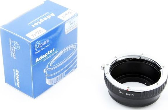 Adapter objektivi Pixco, FUJIFILM X në Canon EOS EF EF S, metalik