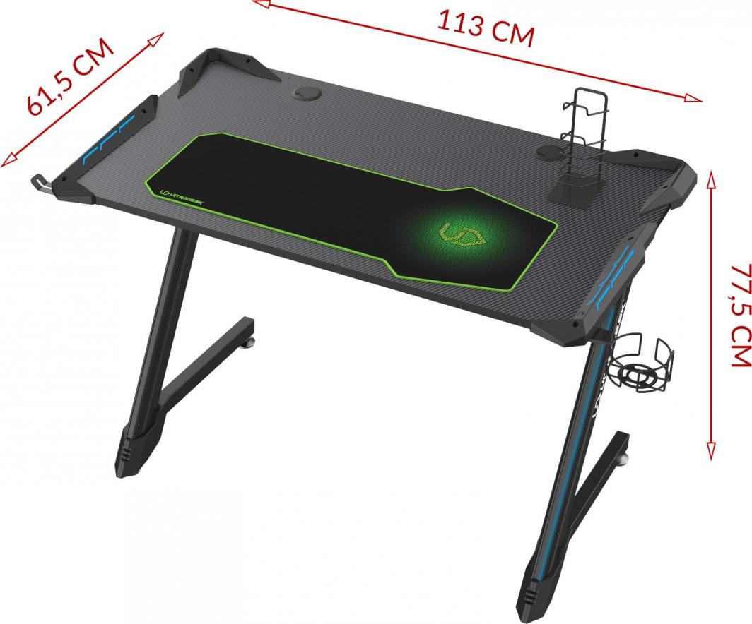 Tavolinë kompjuteri Ultradesk Space V2, e zezë