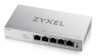 Switch rrjeti Zyxel GS1200-5HPv3, 5 porta Gigabit, PoE, gri