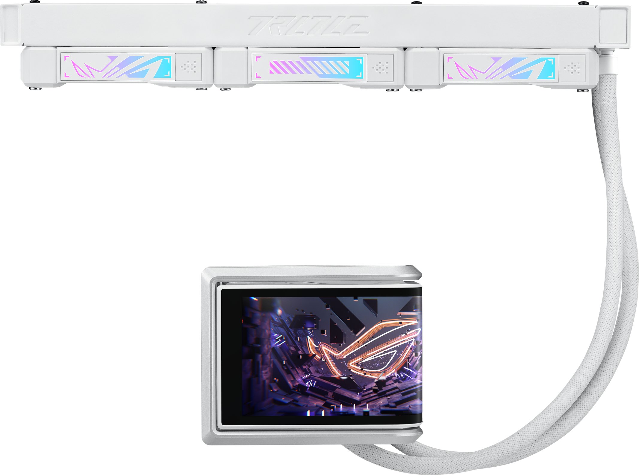 Ftohës ujor CPU Asus ROG Ryuo IV 360 ARGB, 360mm, ARGB, i bardhë