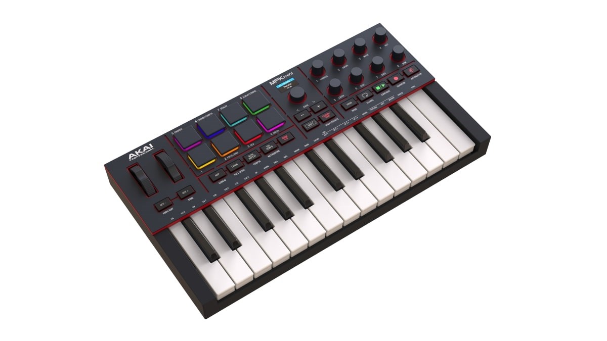 Tastierë MIDI Akai MPK Mini IV, kompakte, USB, e zezë