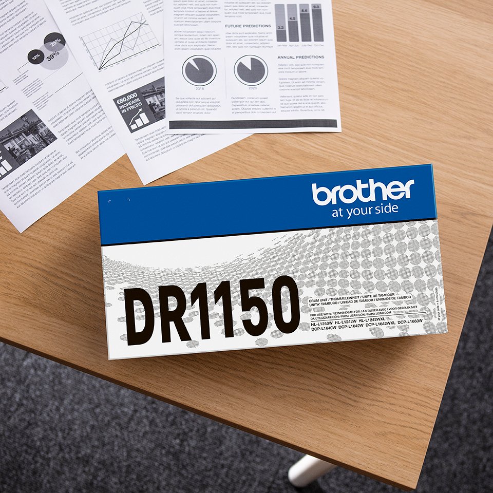 Драм принтер Brother DR-1150, оригинален, 10000 страници, црн