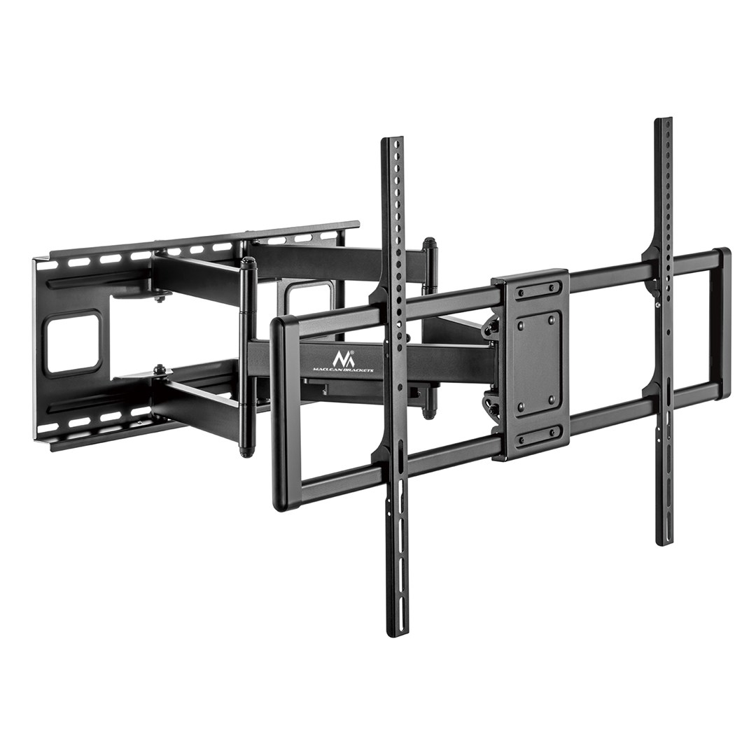 Mbajtëse muri për TV Maclean MC-482, 60-120", VESA 900x600, 120 kg, të zeza
