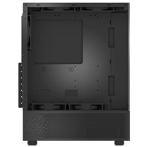 Kullë kompjuteri Invader X Mini Black, mid tower gaming, mbështet GPU 330mm, e zezë