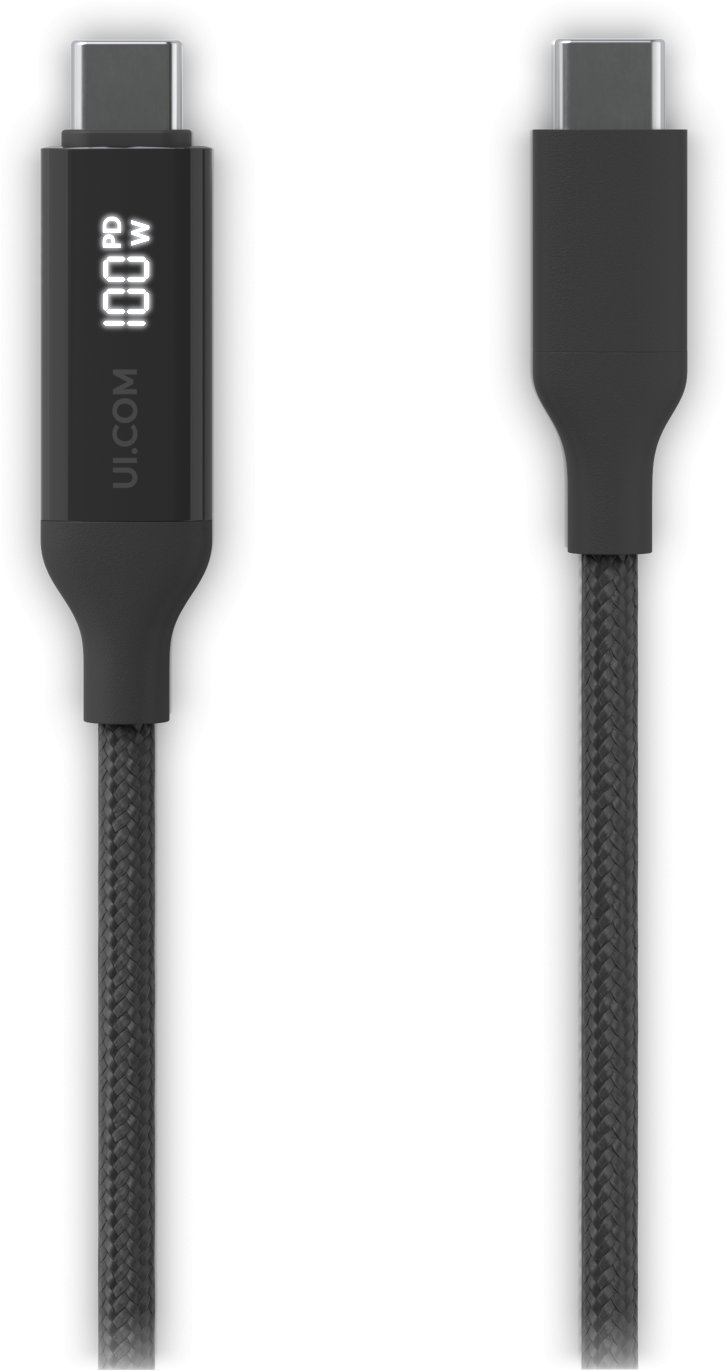 Kabllo USB C Ubiquiti UACC Cable USB 100W 2M BK, 2m, 100W, zi gri