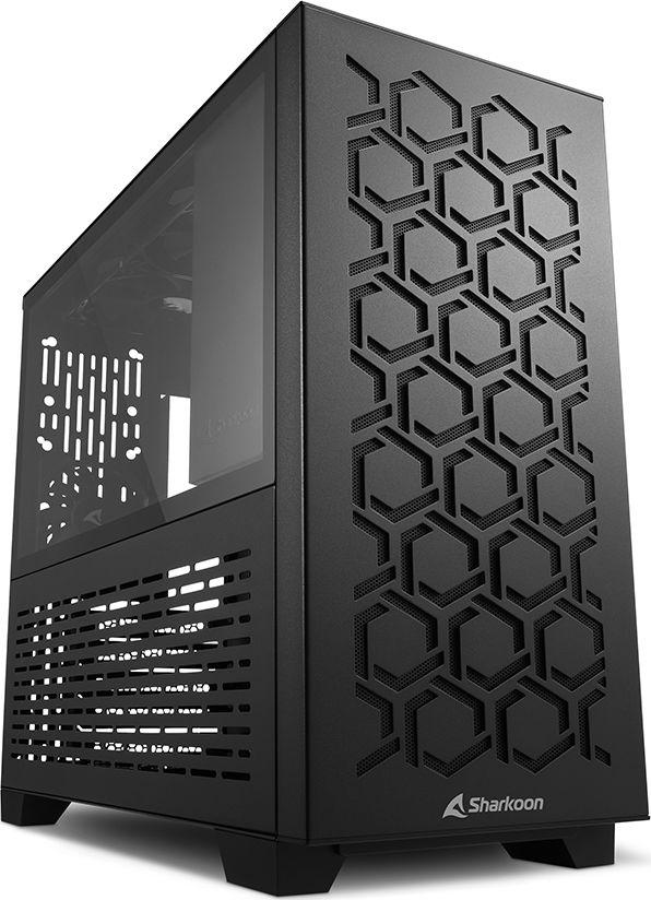 Kasë Sharkoon MS-Y1000, e zezë, Mini Tower