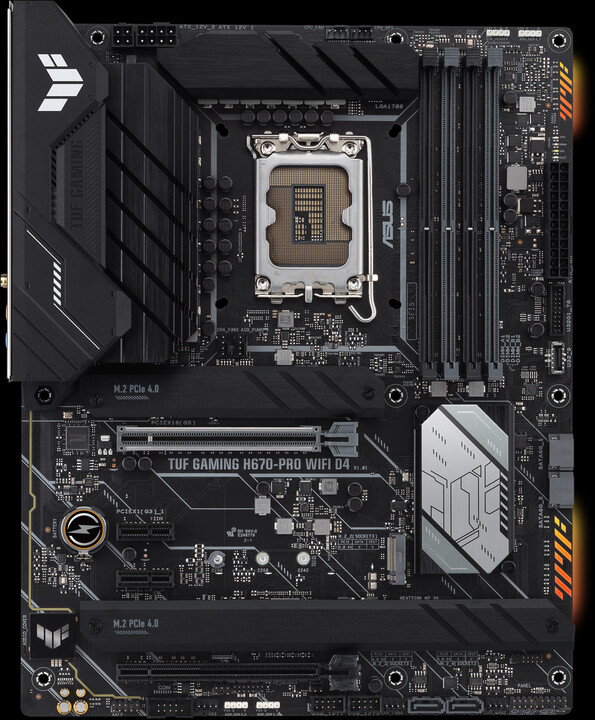 Pllakë amë ASUS TUF GAMING H670-PRO WIFI D4 (DDR4) - Intel H670