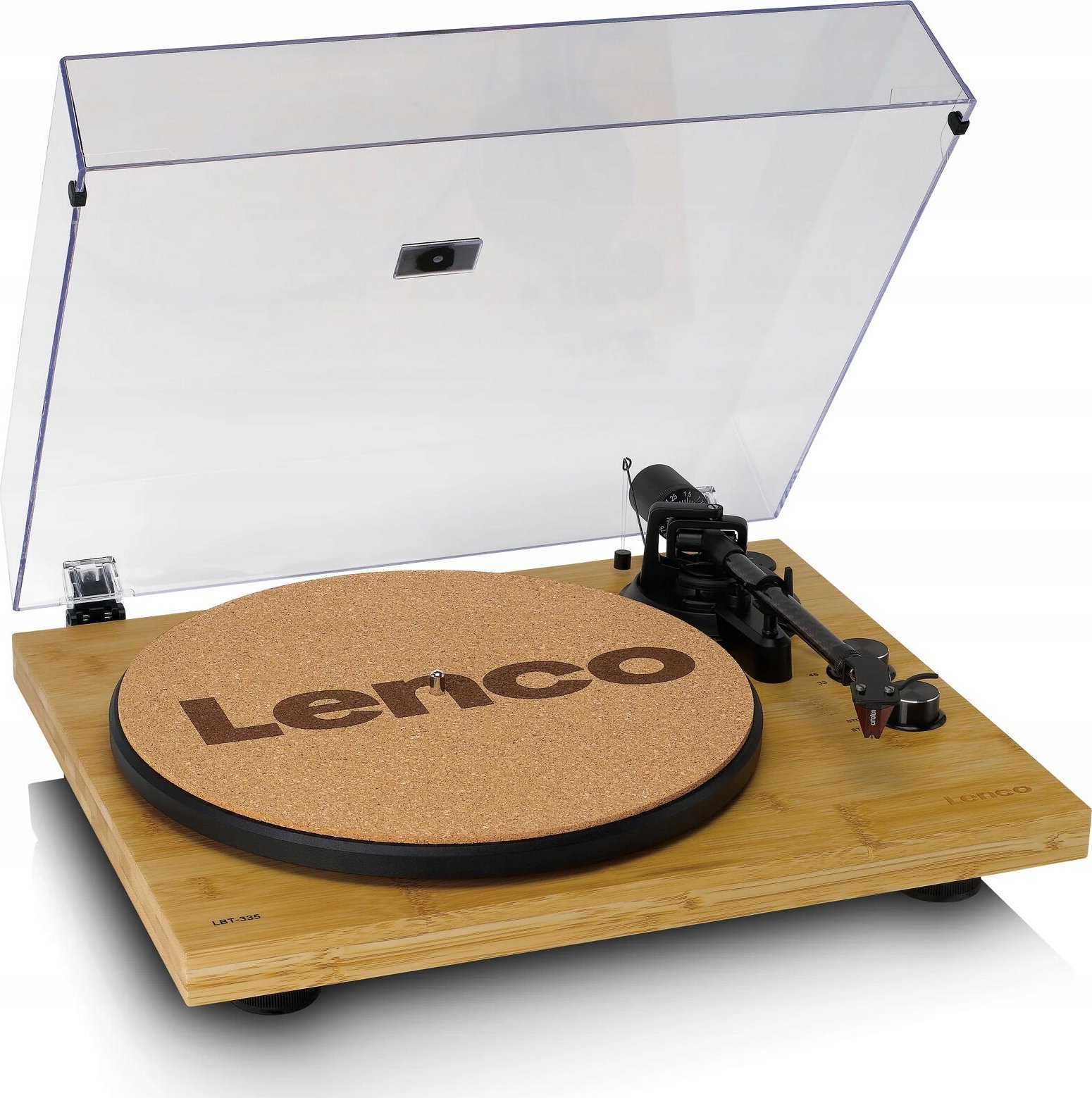 Tapet gramafoni Lenco TTA-030CO, material korce, bezhë