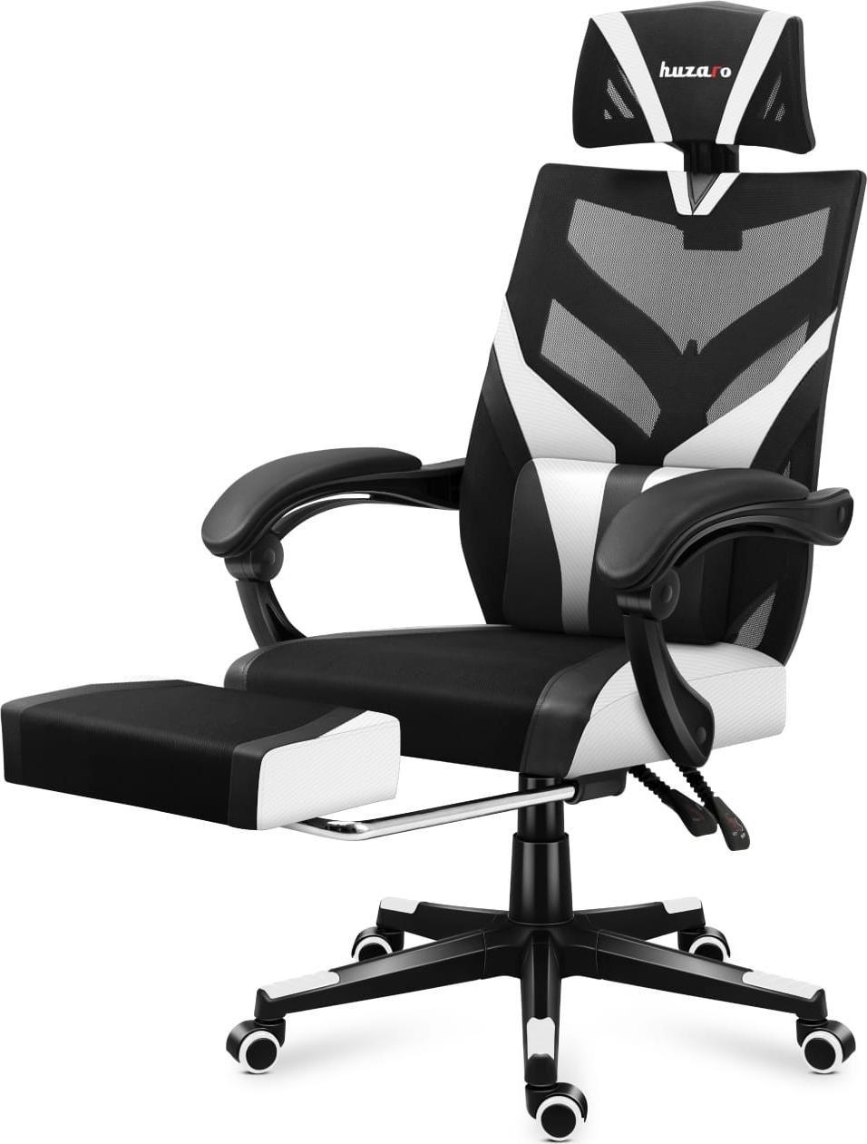 Karrige gaming Huzaro Combat 5.0, mekanizëm Tilt Dual, deri 140 kg, bardh e zi