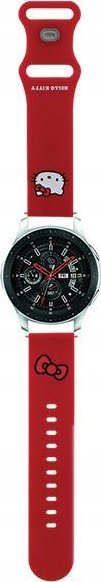 Rrip universal për smartwatch Hello Kitty HKUWLSCHBLR, silikon, i kuq
