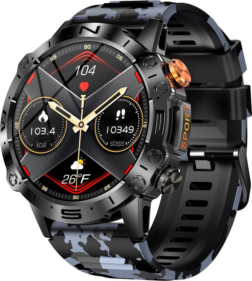 Smartwatch Gravity GT20-5, 1.43" AMOLED, Bluetooth, i zi