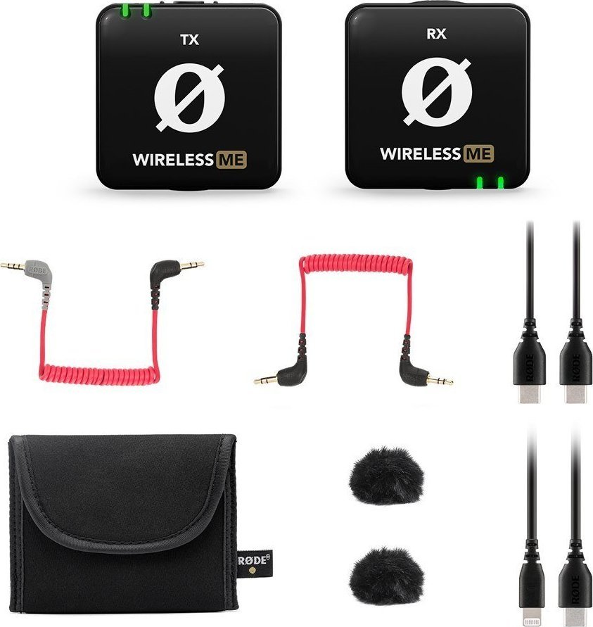 Mikrofon wireless Rode Wireless ME, omnidireksional, rreze 100m, i zi