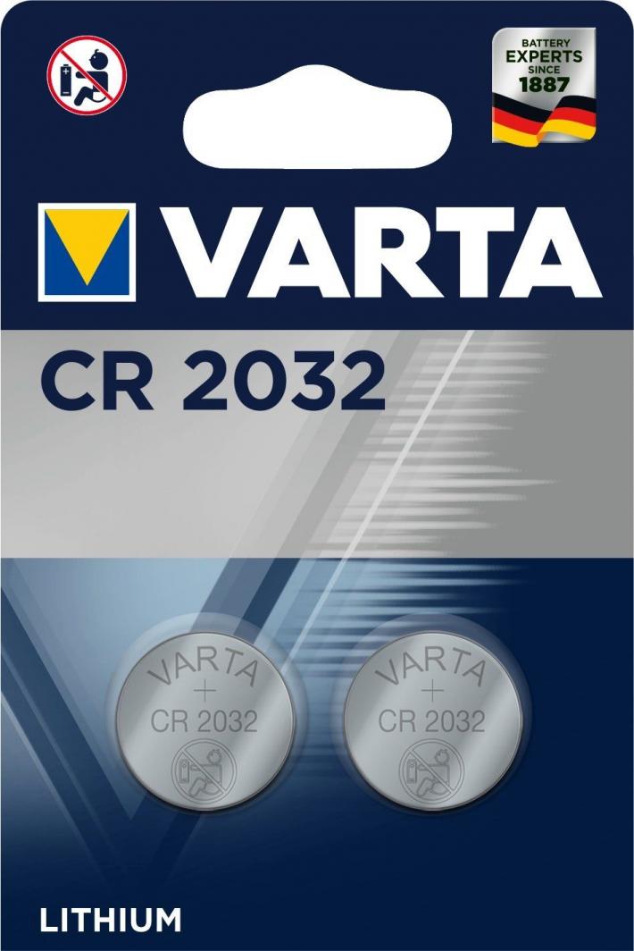 Bateri Varta CR2032, 230mAh, 2 copë