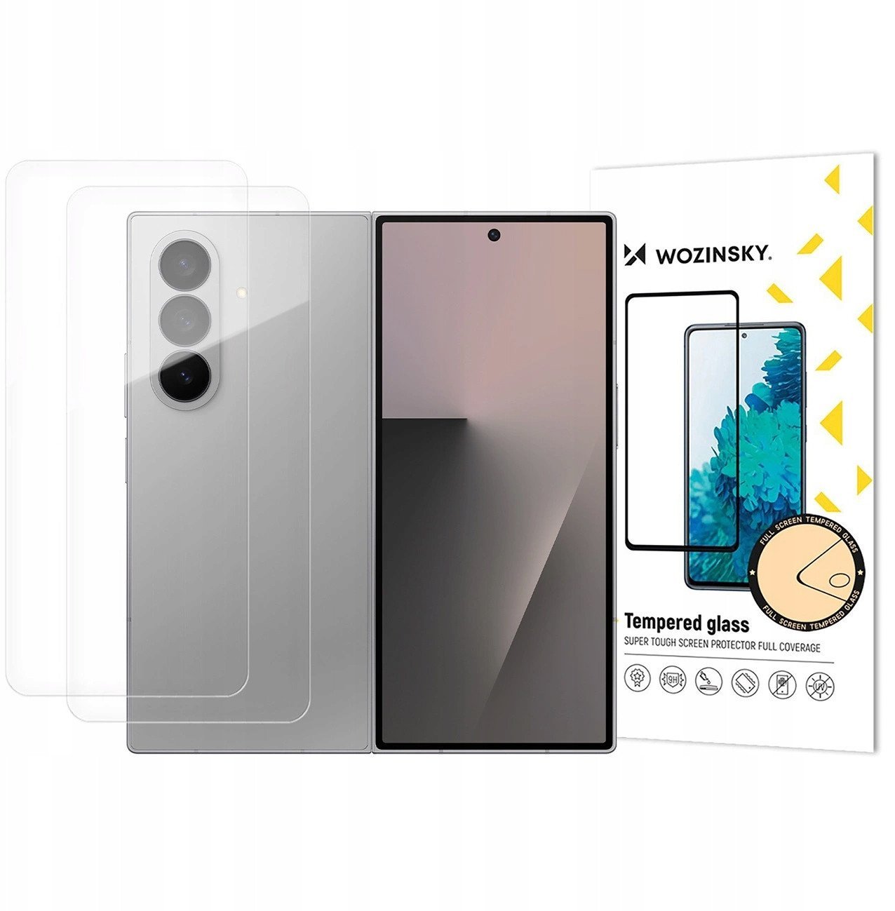 Folje mbrojtëse Wozinsky për Samsung Galaxy Z Fold 7, TPU, set 2 copë, transparente