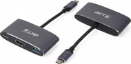 Adaptër LMP USB C to HDMI, 4K, USB 3.0, karikim USB C, gri