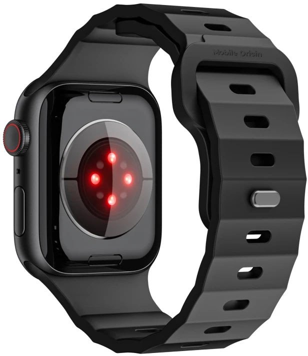 Rrip ore Mobile Origin Strap III, për Apple Watch 44 45 46 49 mm, fluororubber, i zi