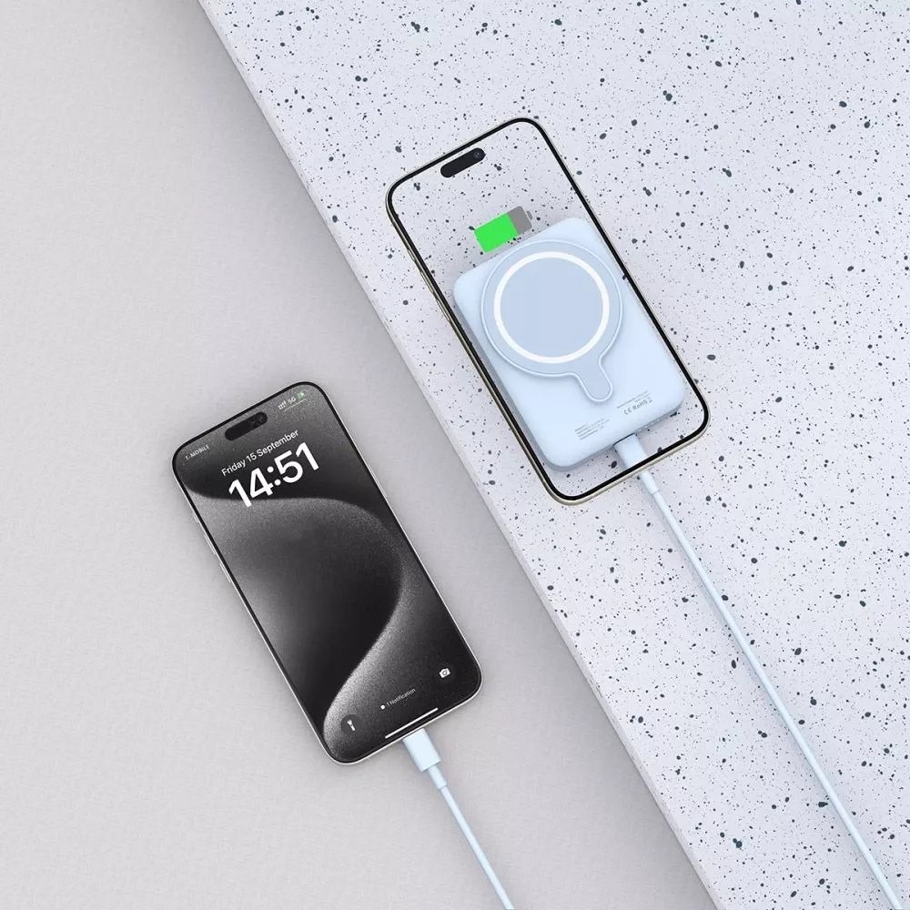 Power bank Tech-Protect PB11 LifeMag, 10000mAh, MagSafe, blu